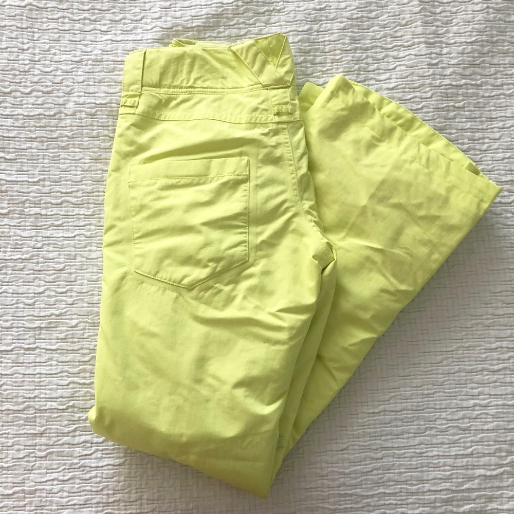 The North Face Neon Yellow HyVent Snow Pants